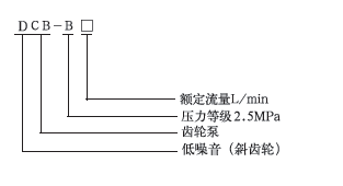 大流量齒輪泵型號說明